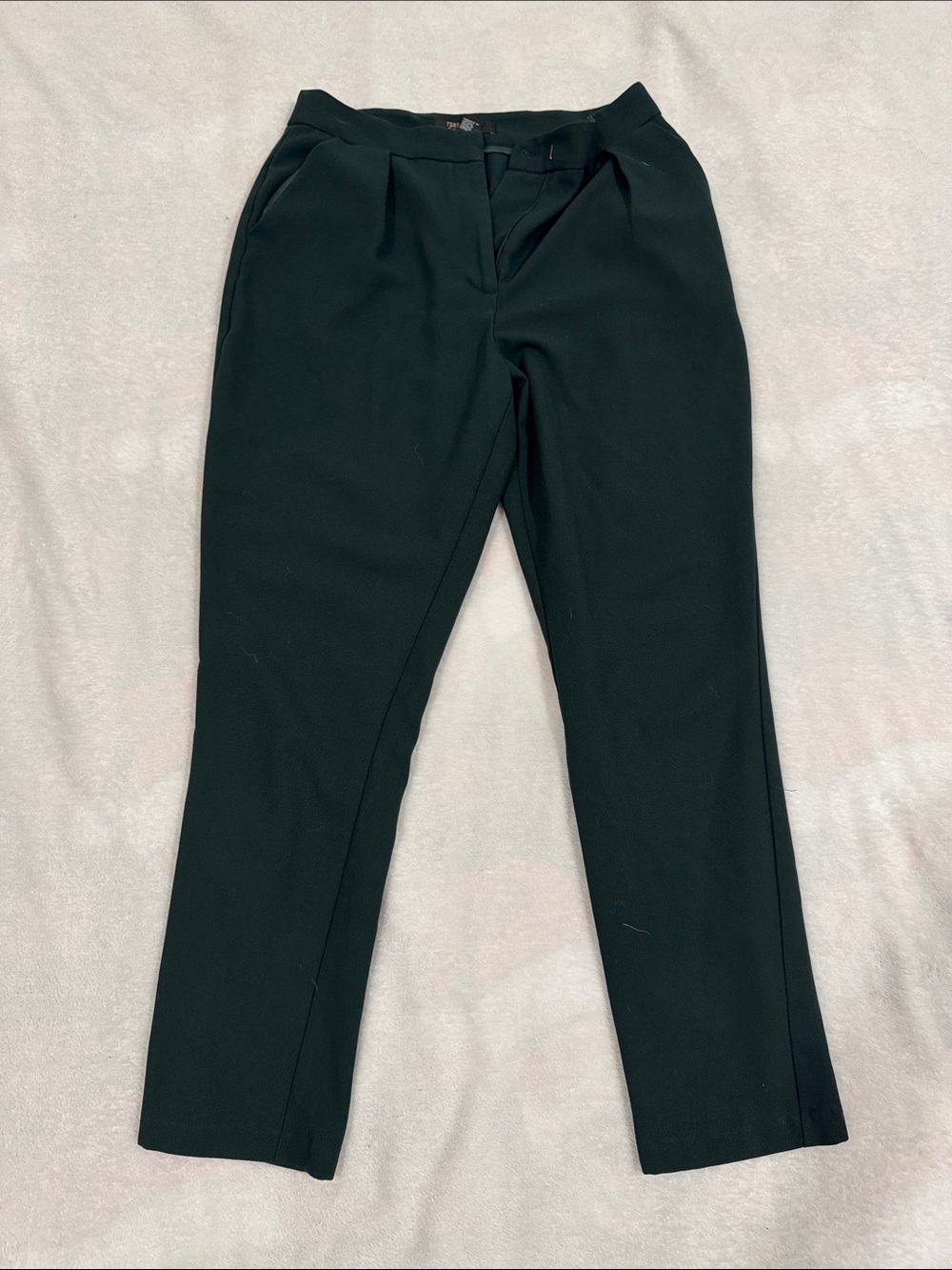 Women’s Classic Tailored Dark Green Dress Pants